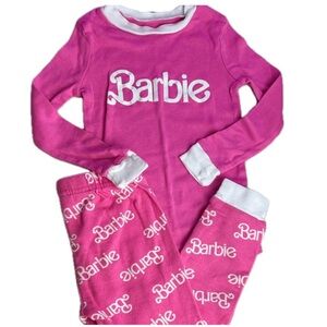 Barbie 100% Cotton Pink Pajama Set for Kids